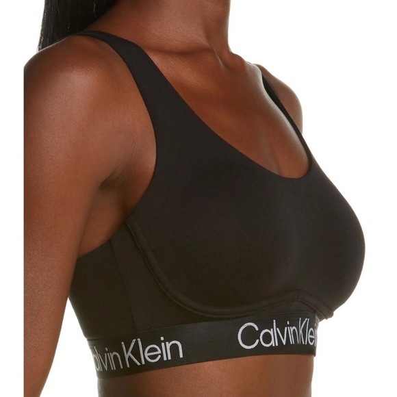 CALVIN KLEIN Unlined Cotton Blend Bralette - Picture 2 of 14